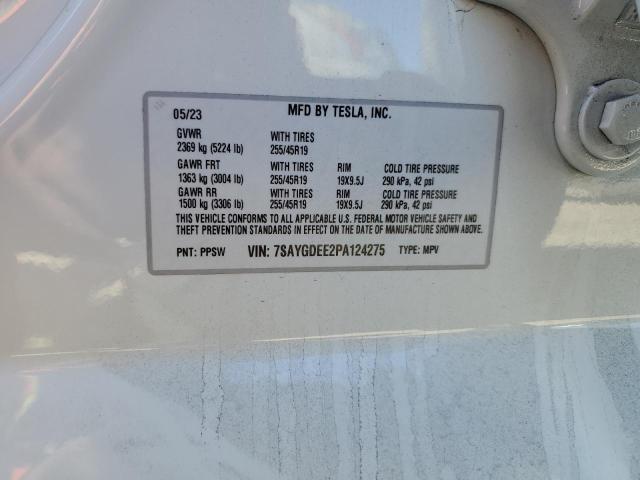 Photo 14 from auction – 2023 TESLA MODEL Y with VIN 7SAYGDEE2PA124275