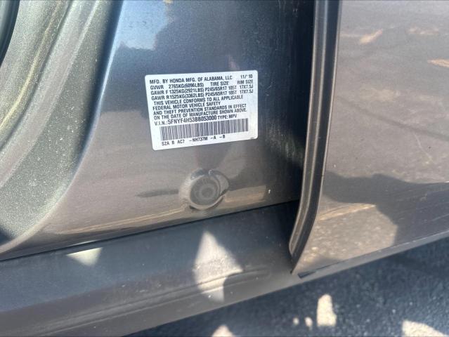 Foto 10 de la subasta – 2011 HONDA PILOT EXL con VIN 5FNYF4H53BB053000