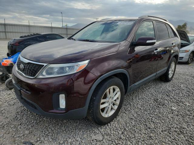 KIA SORENTO LX 2014 with VIN 5XYKT3A61EG483892 - Photo from auction