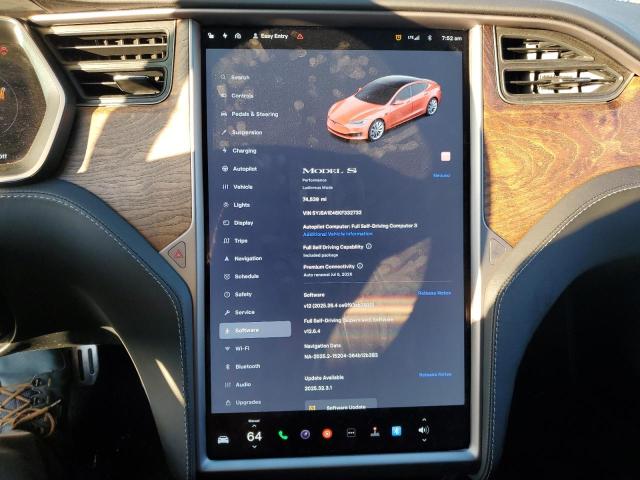 Photo 9 from auction – 2019 TESLA MODEL S with VIN 5YJSA1E46KF332732