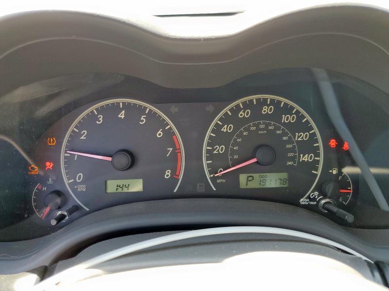 Photo 9 from auction – 2009 TOYOTA COROLLA BA with VIN JTDBL40E299053651