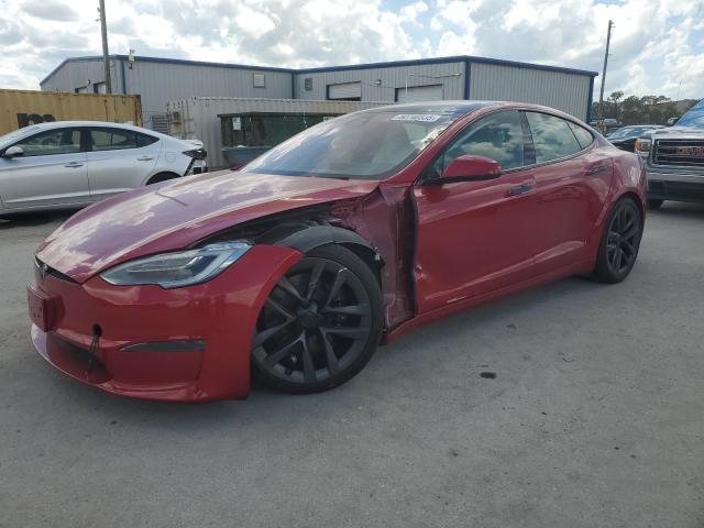 TESLA MODEL S 2021 with VIN 5YJSA1E52MF453284 - Photo from auction
