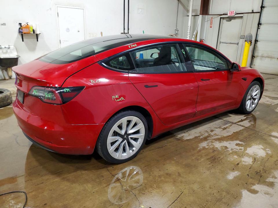 Фото 3 с аукциона – 2022 TESLA MODEL 3 с VIN 5YJ3E1EA5NF190778