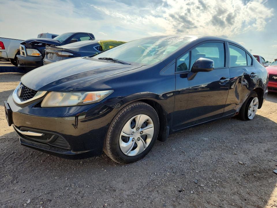 HONDA CIVIC 2013 with VIN 19XFB2F51DE054987 - Photo from auction