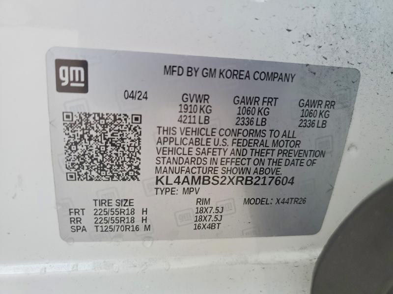 Photo 14 from auction – 2024 BUICK ENCORE GX with VIN KL4AMBS2XRB217604
