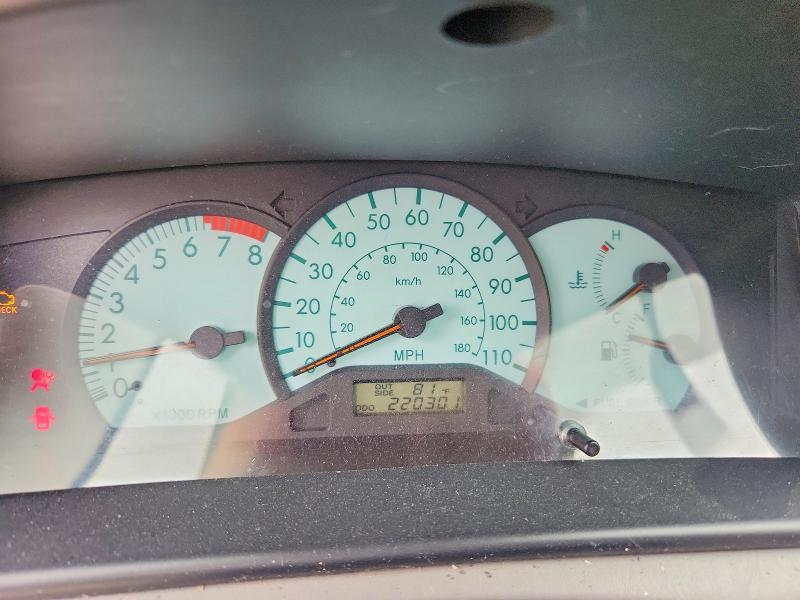 Photo 9 from auction – 2003 TOYOTA COROLLA with VIN JTDBR32EX30009480