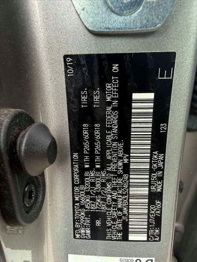 Photo 12 from auction – 2020 LEXUS GX with VIN JTJAM7BX3L5246248