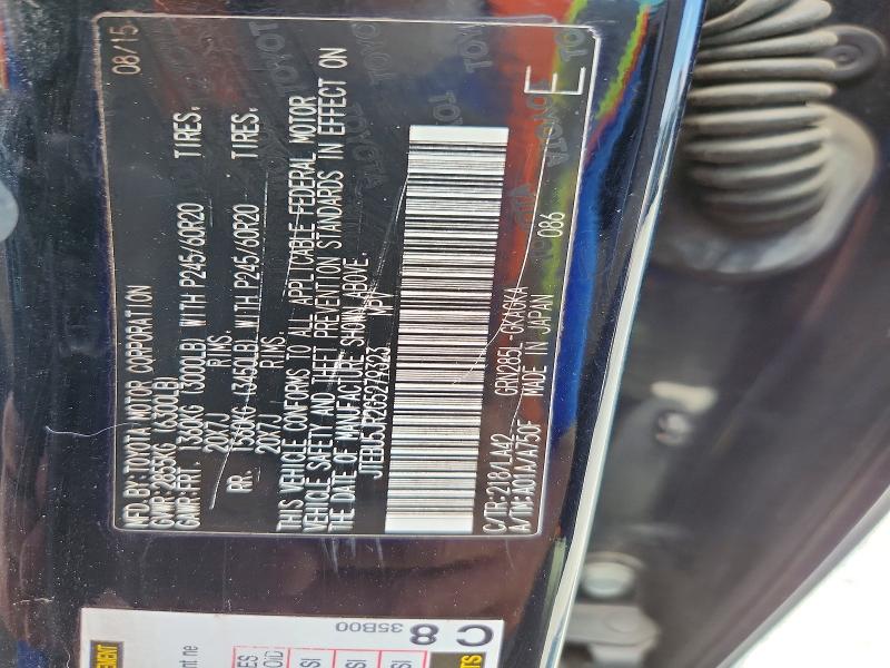 Foto 14 de la subasta – 2016 TOYOTA 4RUNNER con VIN JTEBU5JR2G5279323