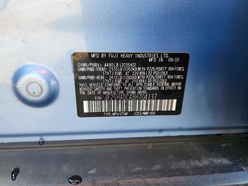 Photo 14 from auction – 2011 SUBARU FORESTER with VIN JF2SHADC4BH704137