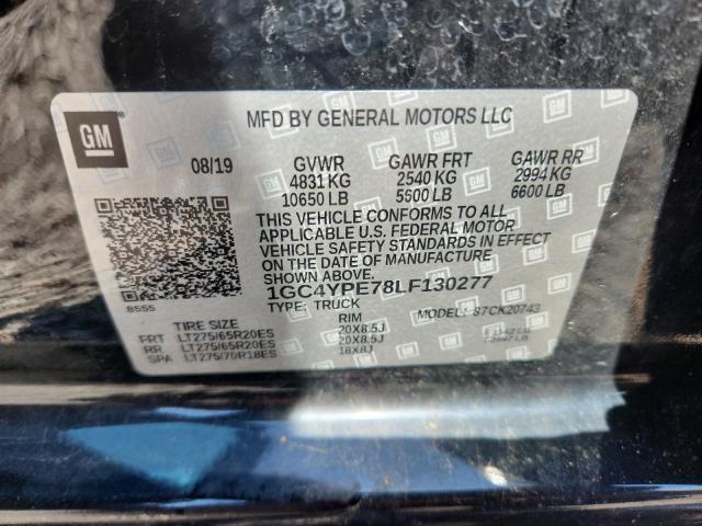 Photo 14 from auction – 2020 CHEVROLET SILVERADO with VIN 1GC4YPE78LF130277