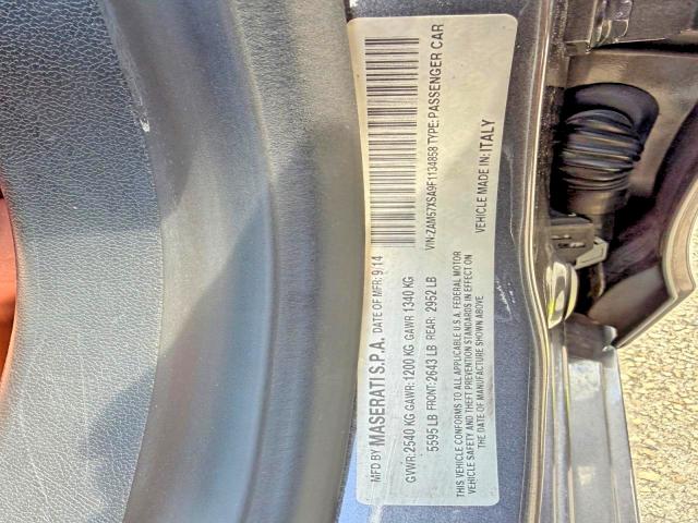 Photo 15 from auction – 2015 MASERATI GHIBLI with VIN ZAM57XSA9F1134858