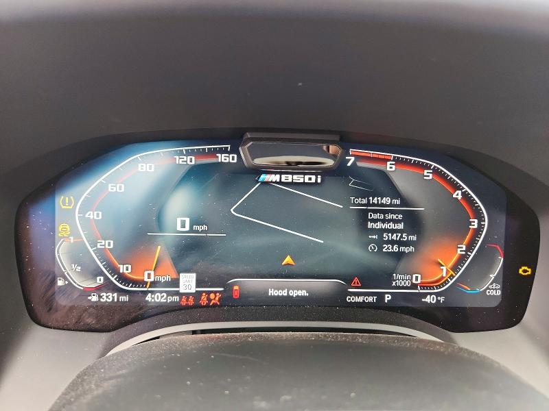 Photo 9 from auction – 2022 BMW M850XI with VIN WBAFY4C05NCH83988