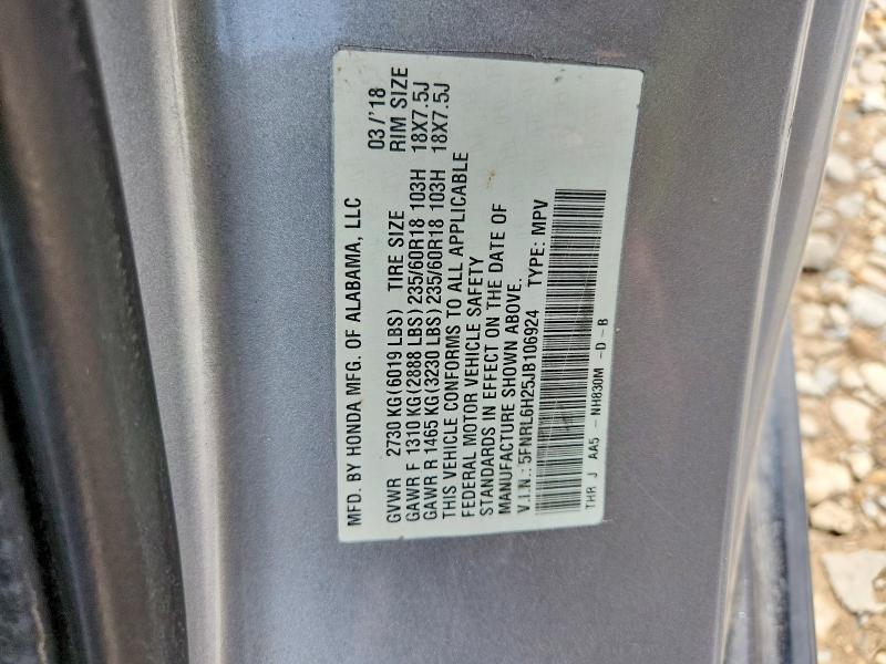 Photo 14 from auction – 2018 HONDA ODYSSEY with VIN 5FNRL6H25JB106924