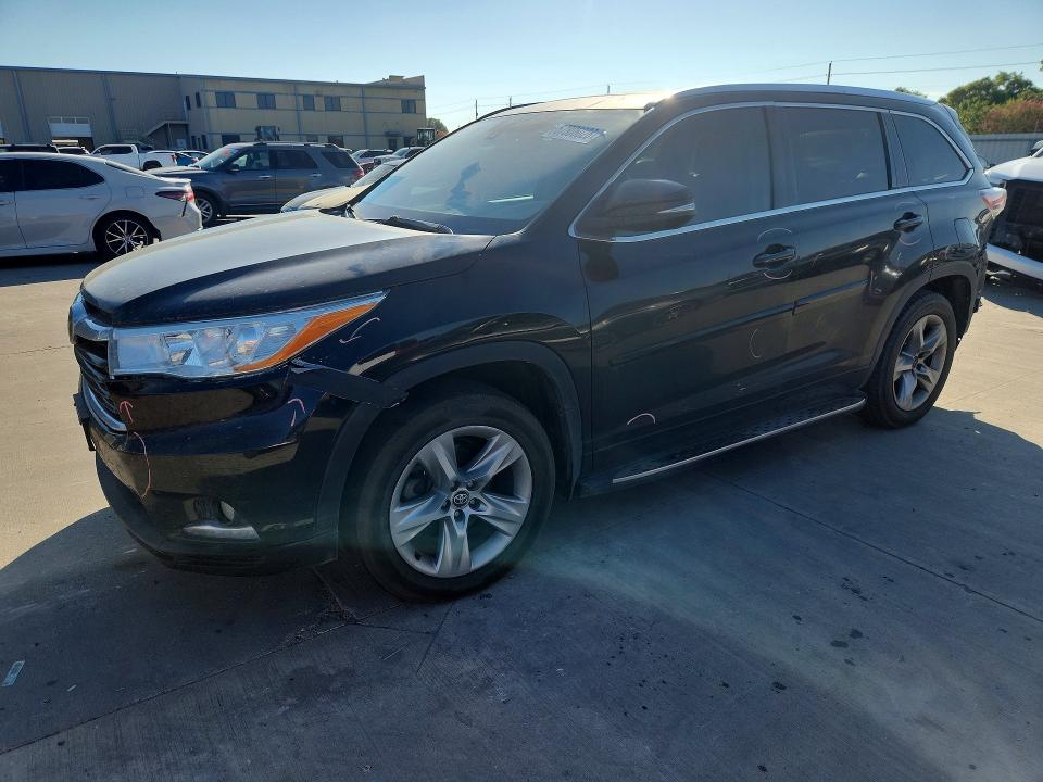 TOYOTA HIGHLANDER 2016 with VIN 5TDYKRFH3GS167765 - Photo from auction