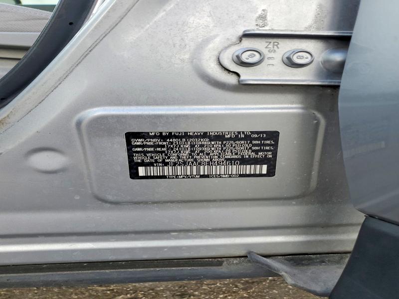 Photo 14 from auction – 2014 SUBARU FORESTER with VIN JF2SJAAC8EH494610
