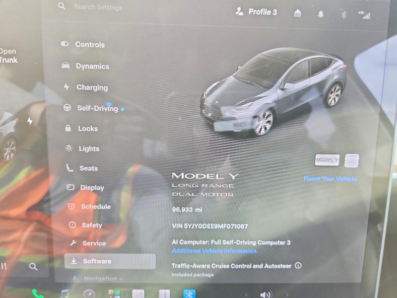 Снимка 9 от търг – 2021 TESLA MODEL Y с VIN 5YJYGDEE9MF071067