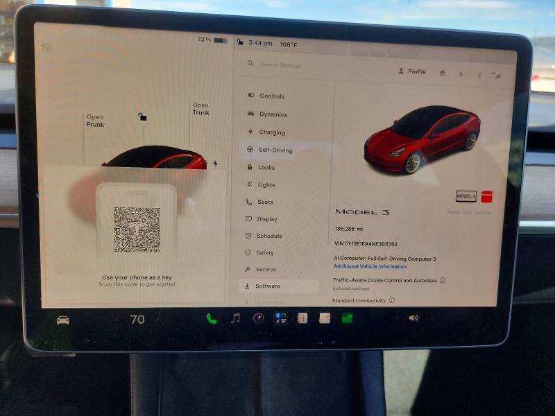 صورة رقم 9 من المزاد - 2022 TESLA MODEL 3 مع VIN 5YJ3E1EA4NF303782