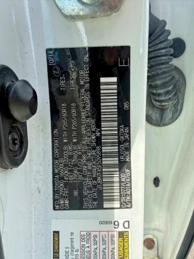 Zdjęcie 12 z aukcji – 2015 LEXUS GX z VIN JTJBM7FX5F5095898