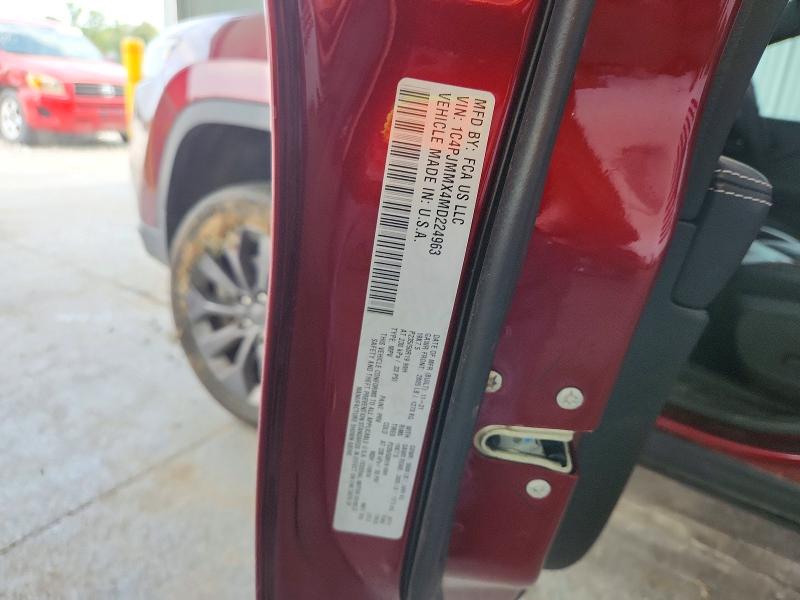 Photo 14 from auction – 2021 JEEP CHEROKEE with VIN 1C4PJMMX4MD224963