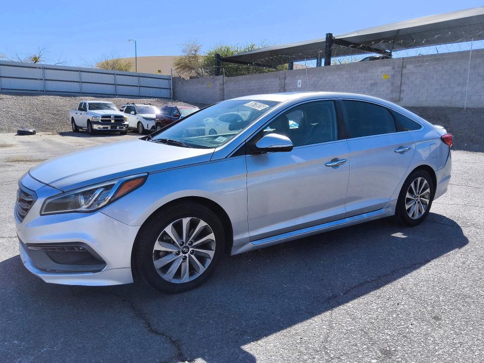 HYUNDAI SONATA 2017 with VIN 5NPE34AF1HH449807 - Photo from auction