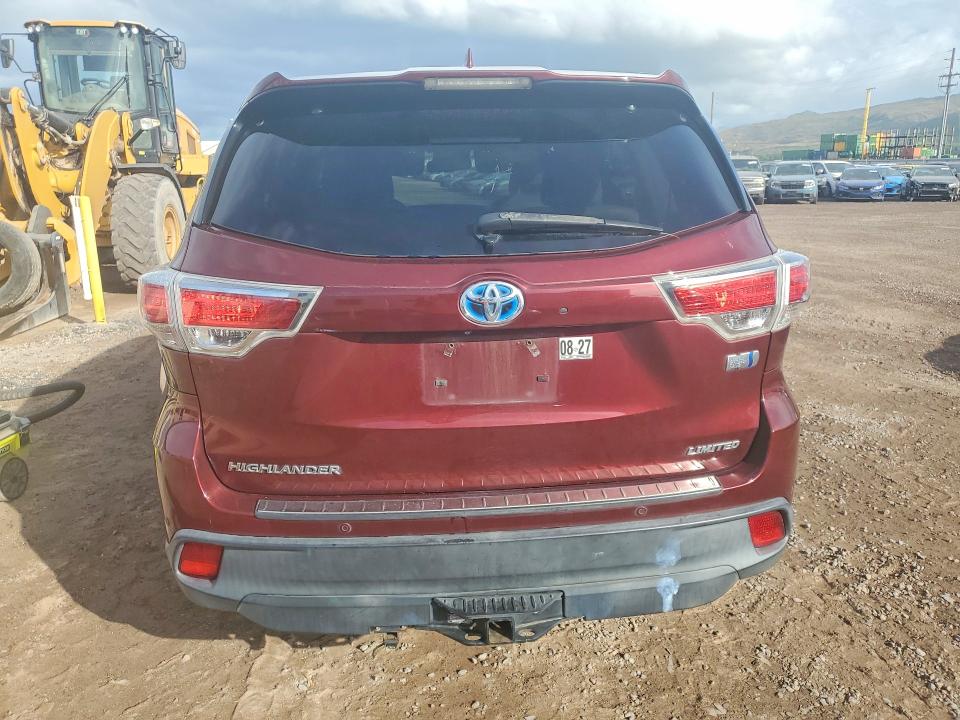 Photo 6 from auction – 2015 TOYOTA HIGHLANDER HYBRID with VIN 5TDDCRFH2FS007337