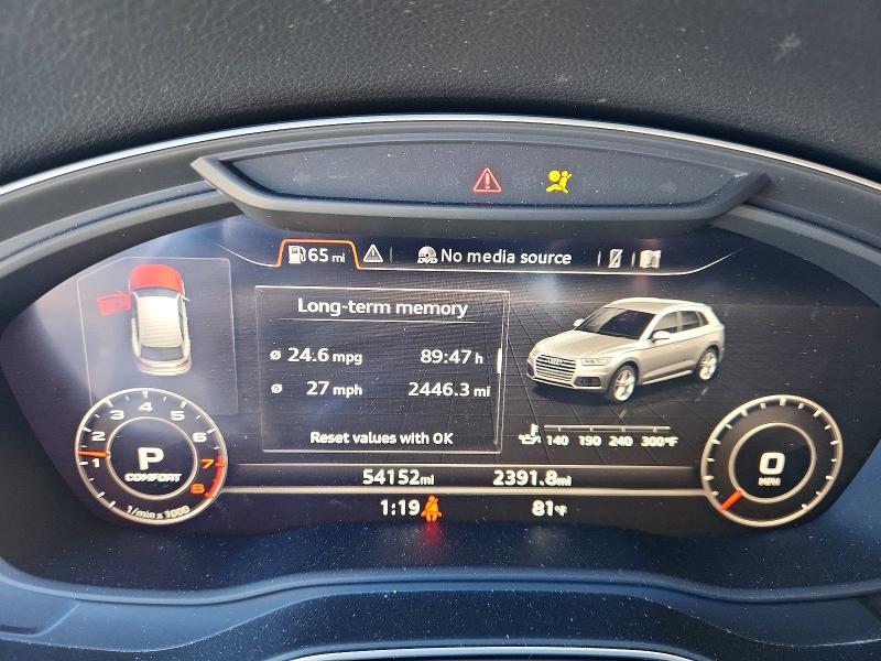 Photo 9 from auction – 2018 AUDI Q5 with VIN WA1BNAFYXJ2081487