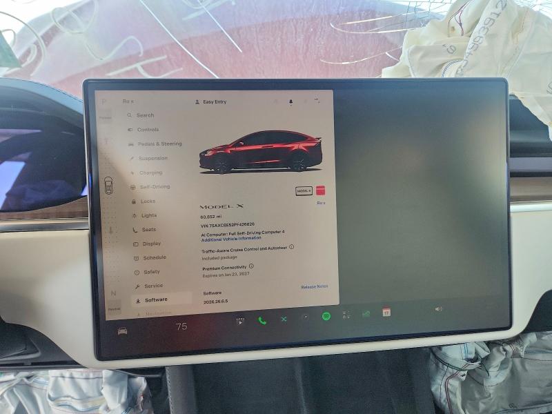 Снимка 9 от търг – 2023 TESLA MODEL X с VIN 7SAXCBE52PF426826