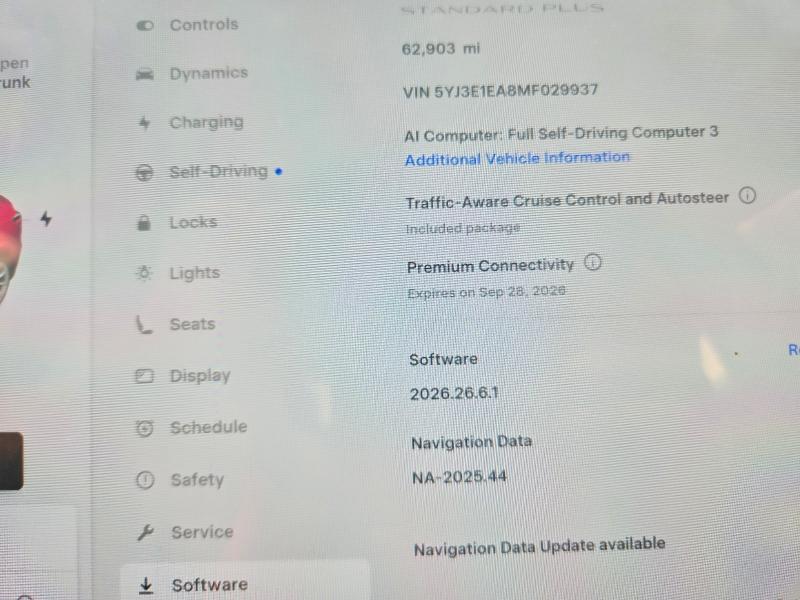 Снимка 9 от търг – 2021 TESLA MODEL 3 с VIN 5YJ3E1EA8MF029937