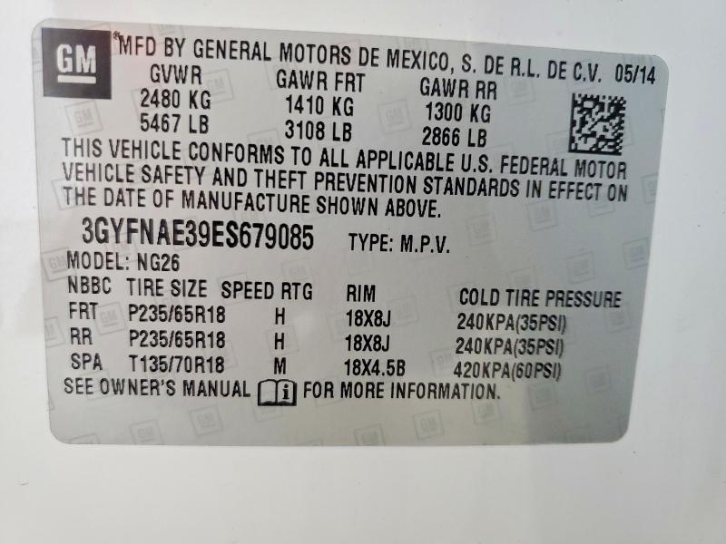 صورة رقم 14 من المزاد - 2014 CADILLAC SRX مع VIN 3GYFNAE39ES679085