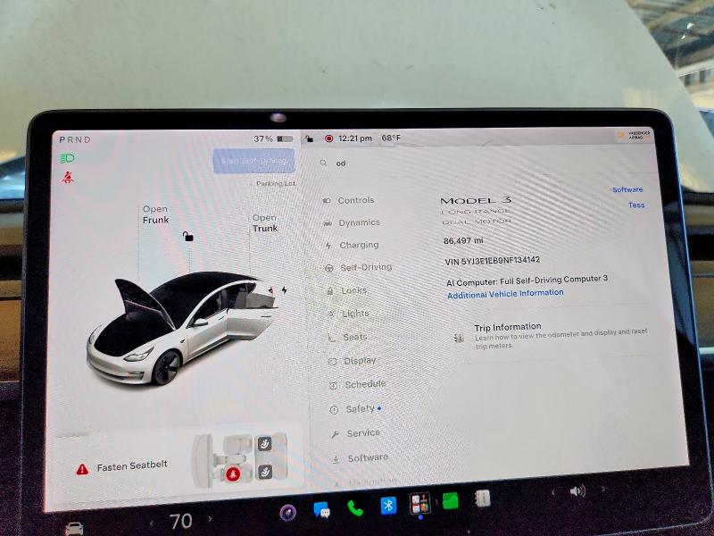 Фото 9 с аукциона – 2022 TESLA MODEL 3 с VIN 5YJ3E1EB9NF134142