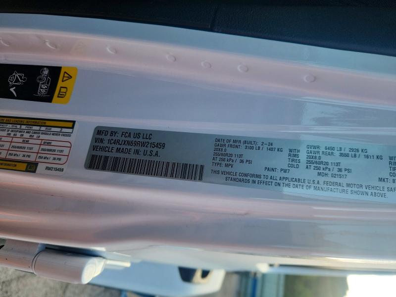 Снимка 14 от търг – 2024 JEEP WRANGLER с VIN 1C4RJXN69RW215459