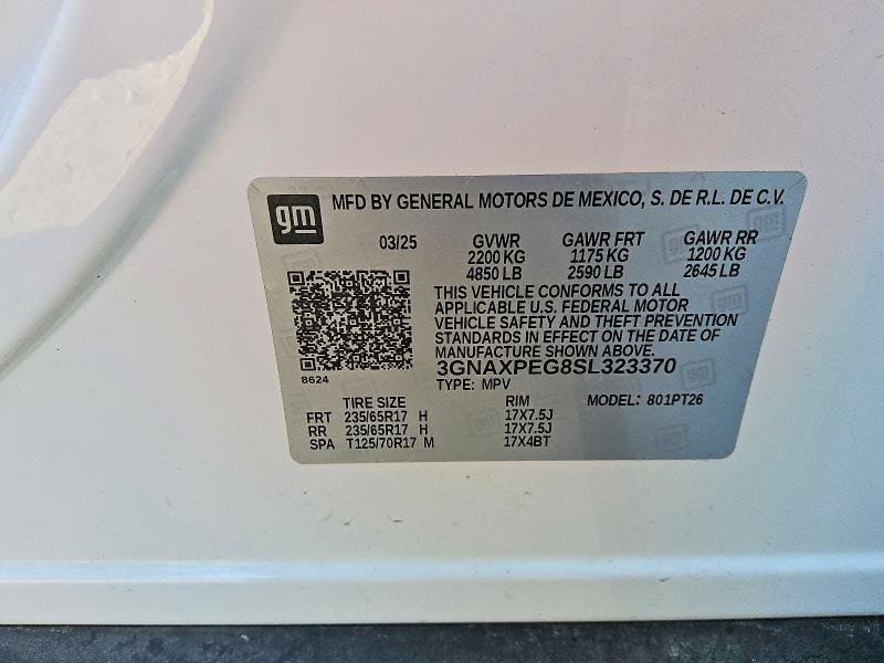 Photo 13 from auction – 2025 CHEVROLET EQUINOX with VIN 3GNAXPEG8SL323370