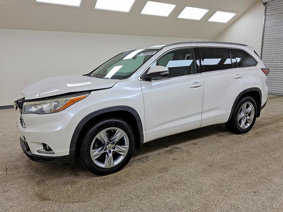 TOYOTA HIGHLANDER 2015 con VIN 5TDDKRFHXFS162379 - Foto de la subasta