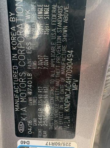 Photo 10 from auction – 2017 KIA SPORTAGE with VIN KNDPMCAC4H7090494