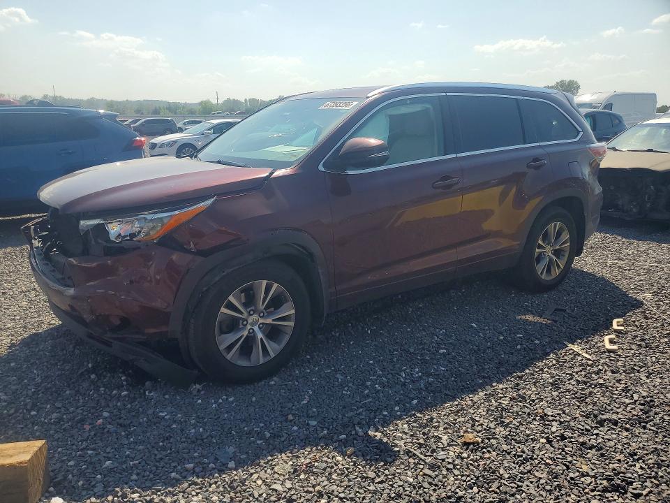 TOYOTA HIGHLANDER 2015 с VIN 5TDJKRFH5FS105574 - Снимка от търг