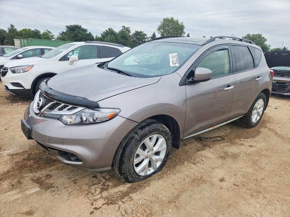 NISSAN MURANO 2012 with VIN JN8AZ1MW7CW232082 - Photo from auction