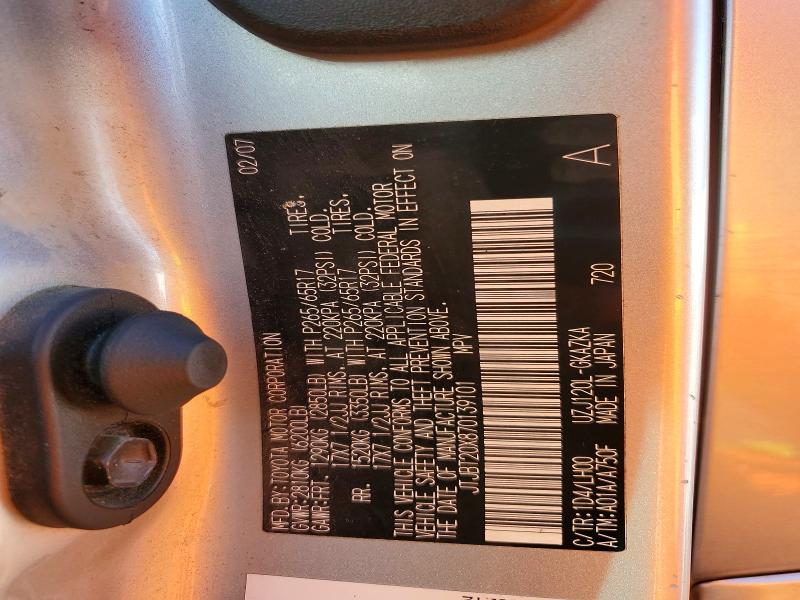 Foto 14 de la subasta – 2007 LEXUS GX con VIN JTJBT20X870139101