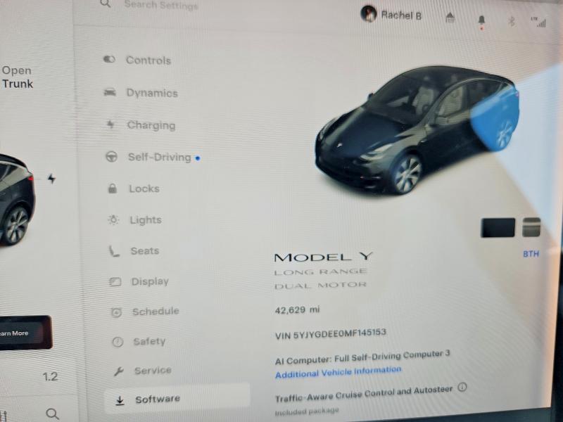 Photo 9 from auction – 2021 TESLA MODEL Y with VIN 5YJYGDEE0MF145153