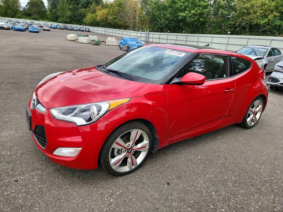 HYUNDAI VELOSTER 2016 with VIN KMHTC6AD3GU254437 - Photo from auction