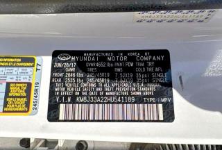 Photo 10 from auction – 2017 HYUNDAI TUCSON with VIN KM8J33A22HU541189