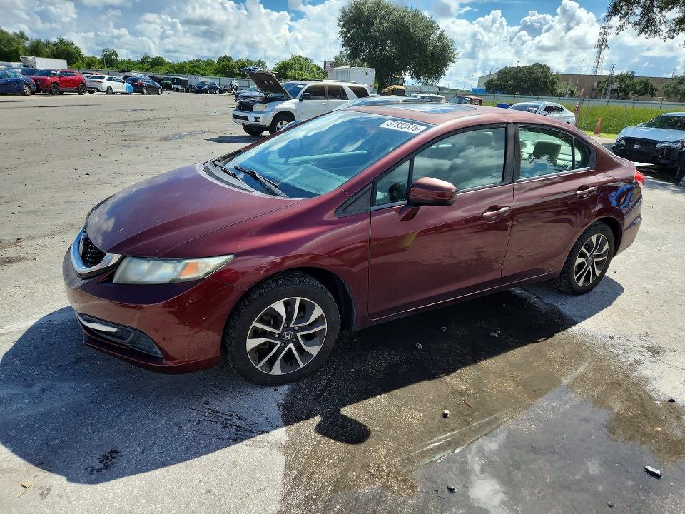 HONDA CIVIC 2014 with VIN 19XFB2F8XEE022437 - Photo from auction
