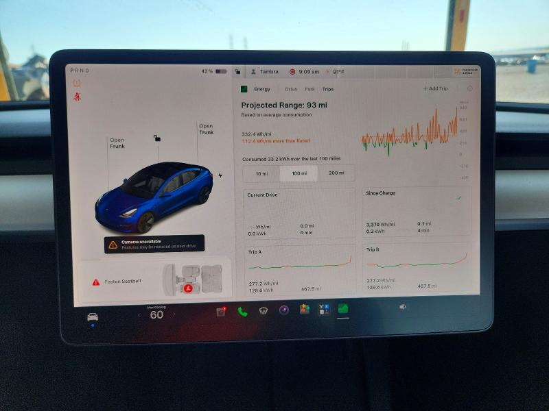 Photo 9 from auction – 2022 TESLA MODEL 3 with VIN 5YJ3E1EB5NF109593