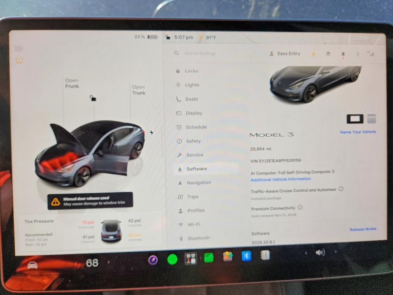 Photo 9 from auction – 2023 TESLA MODEL 3 with VIN 5YJ3E1EA6PF639159