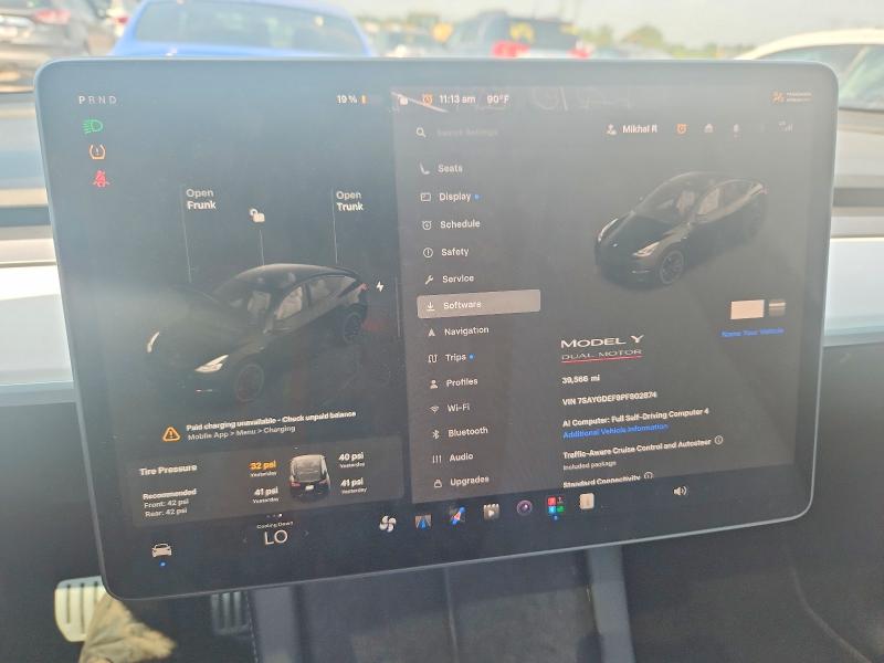 Снимка 9 от търг – 2023 TESLA MODEL Y с VIN 7SAYGDEF9PF902874