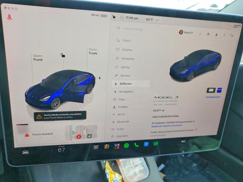 Фото 9 с аукциона – 2023 TESLA MODEL 3 с VIN 5YJ3E1EB7PF471556