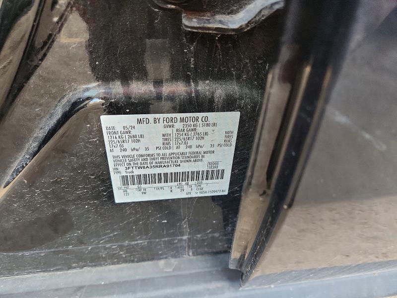 Photo 14 from auction – 2024 FORD MAVERICK with VIN 3FTTW8A35RRA91704
