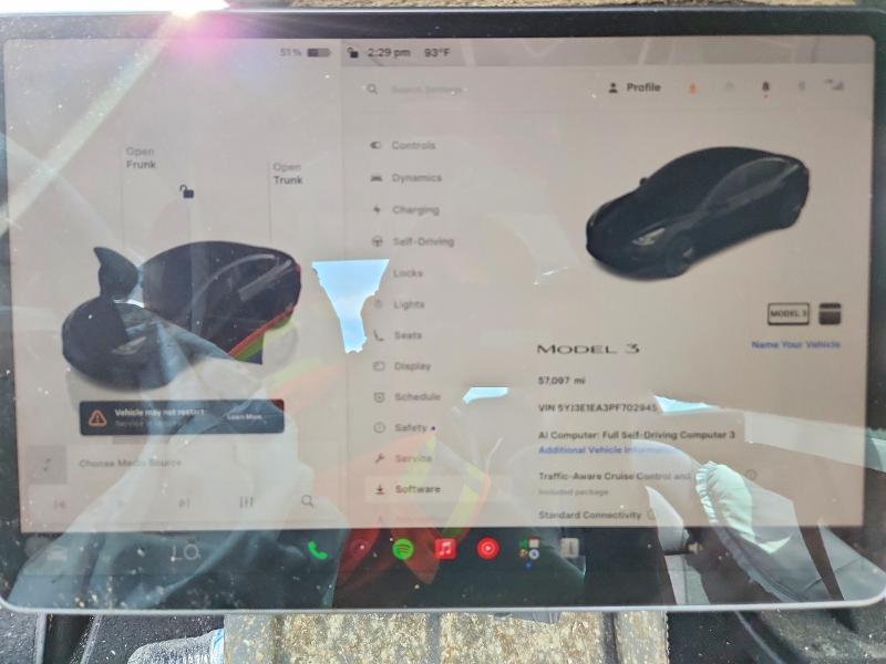 صورة رقم 9 من المزاد - 2023 TESLA MODEL 3 مع VIN 5YJ3E1EA3PF702945
