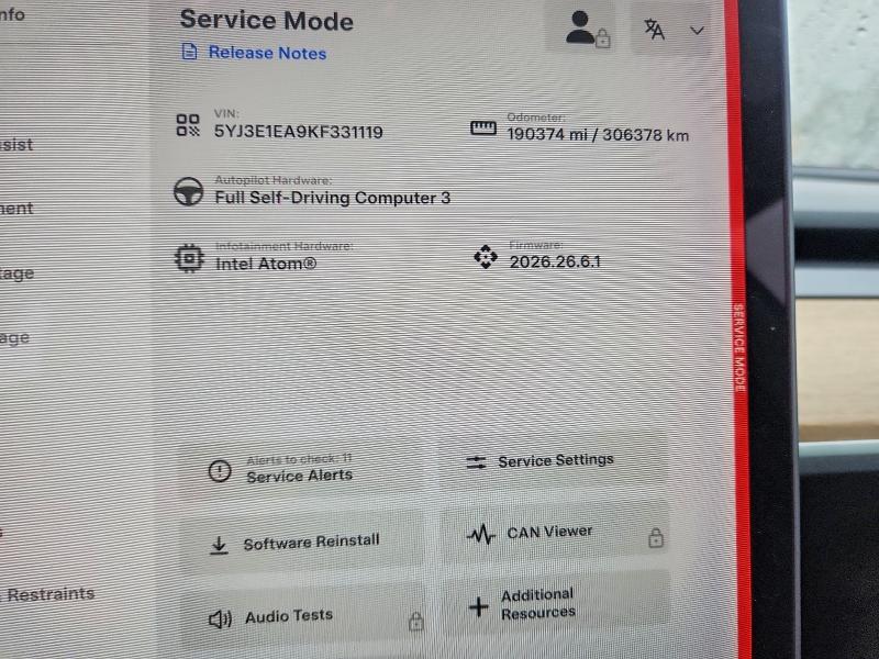 صورة رقم 9 من المزاد - 2019 TESLA MODEL 3 مع VIN 5YJ3E1EA9KF331119