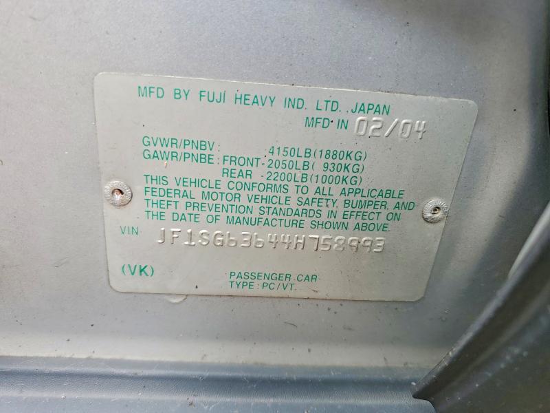 صورة رقم 14 من المزاد - 2004 SUBARU FORESTER مع VIN JF1SG63644H758993