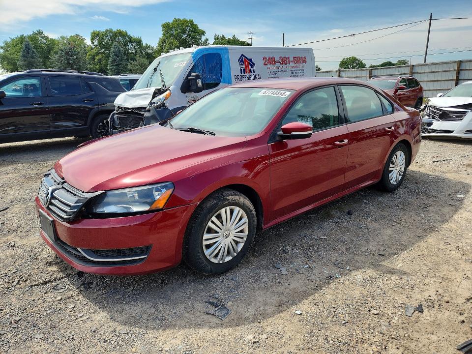 VOLKSWAGEN PASSAT 2015 с VIN 1VWAT7A37FC078017 - Снимка от търг